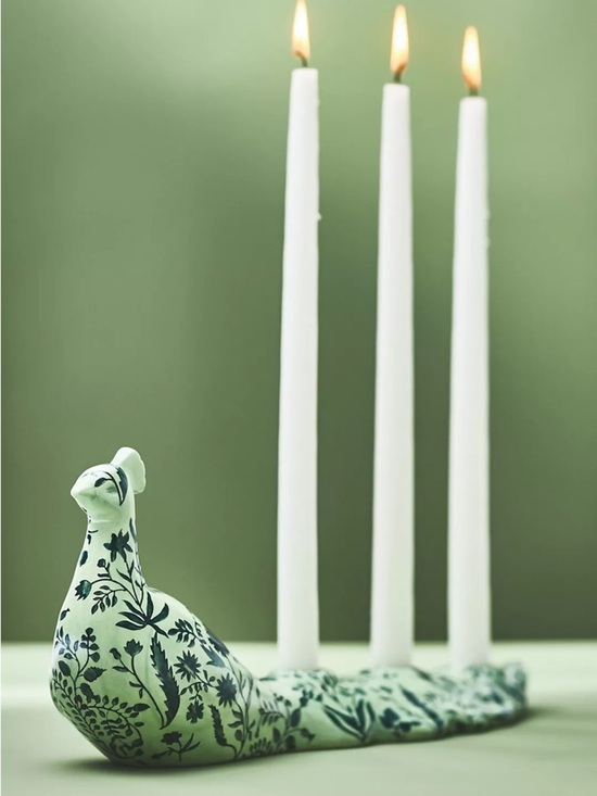 Anthropologie Other - NWT Anthropologie Peacock Candle Holder